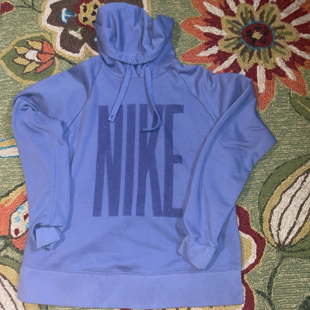 Nike purple womens hoodie size small excellent condition with sparkle in letters